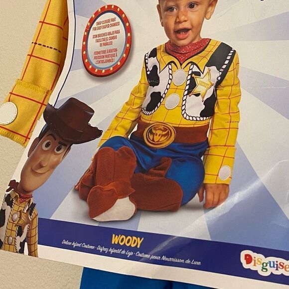 Disney Pixar baby boy Halloween costume Toy Story cowboy Woody (no hat) 6-12 mo - Picture 5 of 5